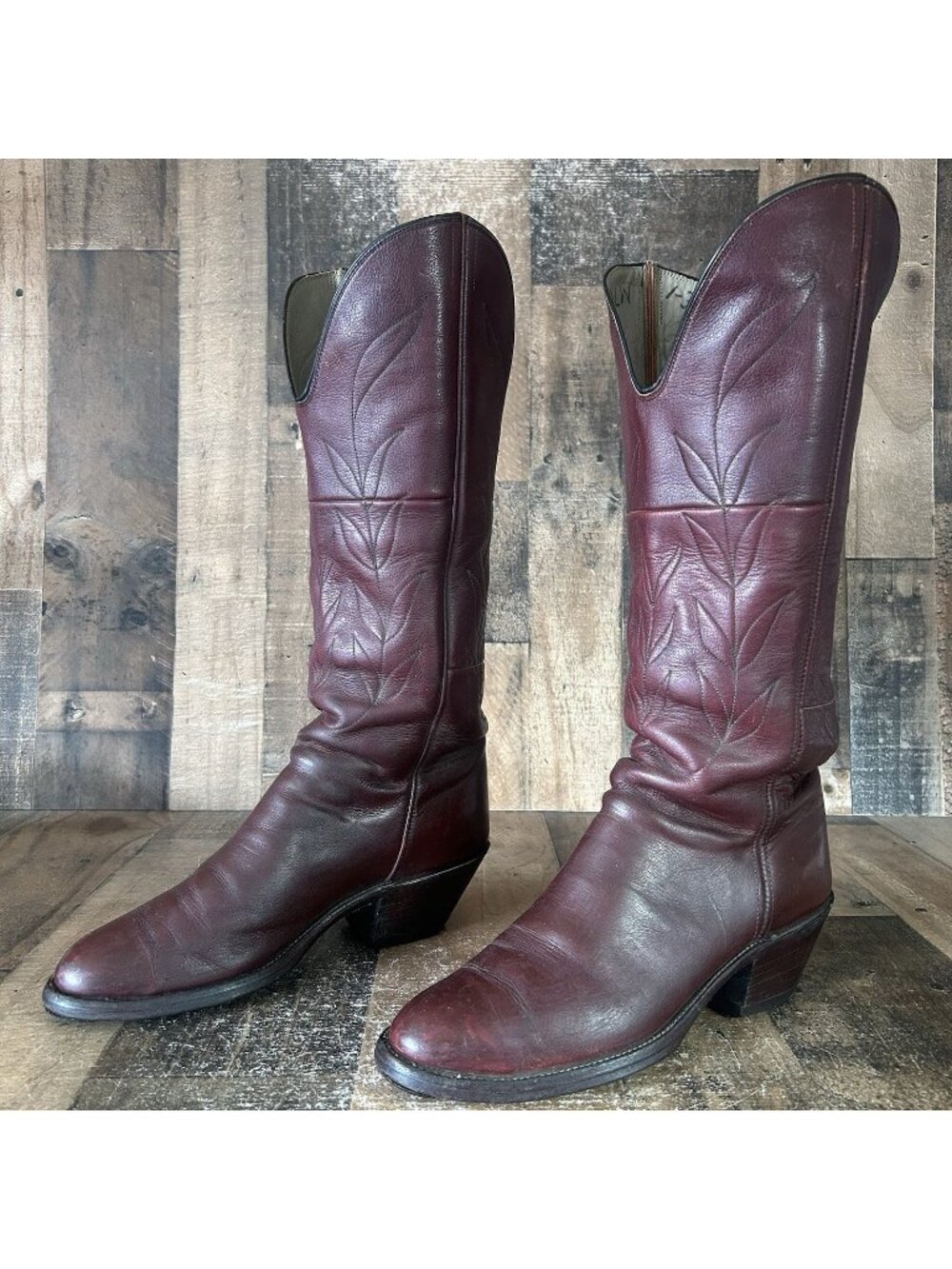 Custom Vintage Tall Unbranded Western Cowboy Boots Mens 11 D